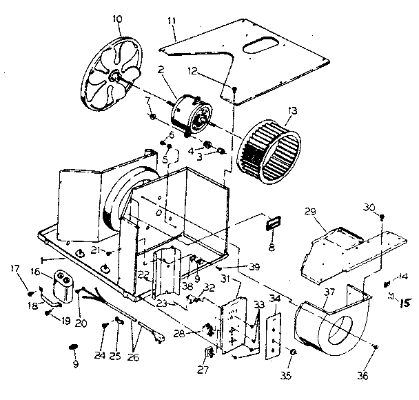Electrical system and air handling parts