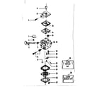 Craftsman 358796930-1987 carburetor assembly no. 35196 diagram