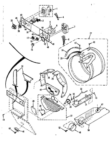 Console controls, drum