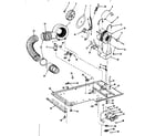 Kenmore 41789690830 dryer motor, blower, belt diagram