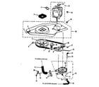 Kenmore 41789690730 washer drive system, pump diagram