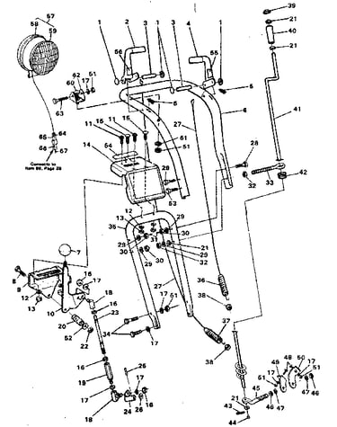 Upper handle assembly