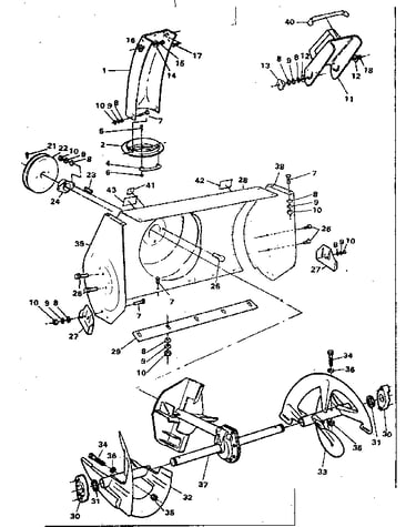 Auger housing assembly