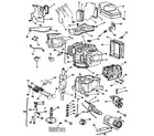 Briggs & Stratton 400707-1507-01 cylinder, crankshaft and engine base group diagram