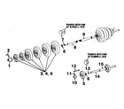 DP 01-1305 barbell and dumbell set diagram