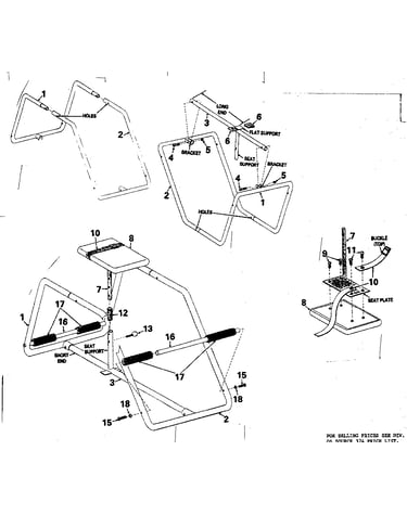 Front and rear tube assembly