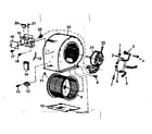 Kenmore 867741472 blower assembly diagram