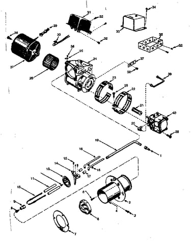 Motor and pump assembly