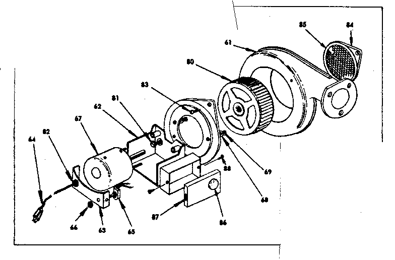 Optional forced air blower