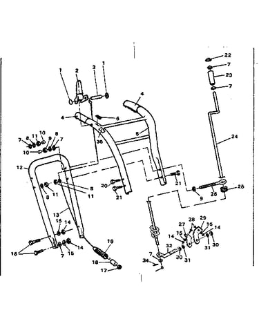 Upper handle assembly