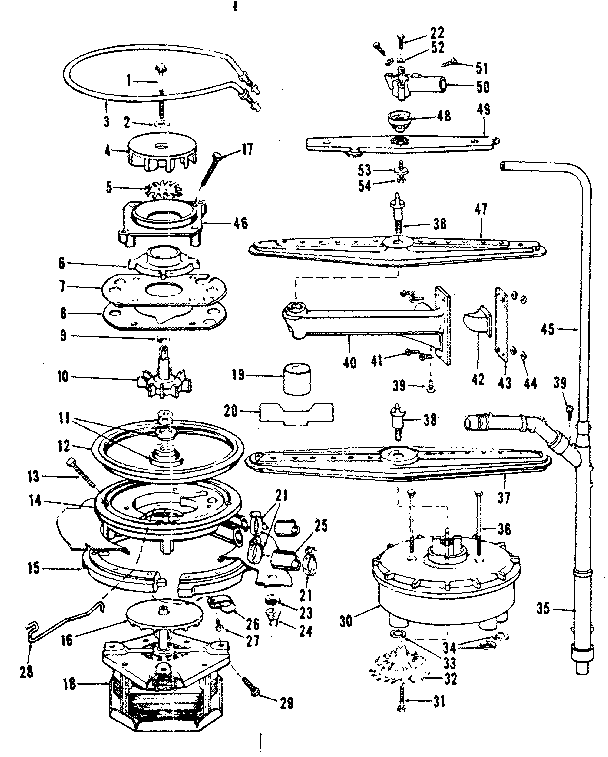Motor, heater, and spray arm details