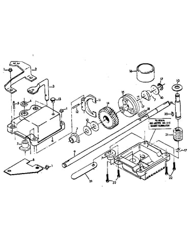 Gear case assembly 86617