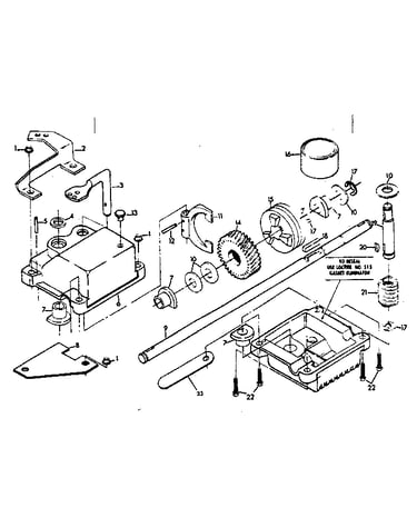 Gear case assembly 88387