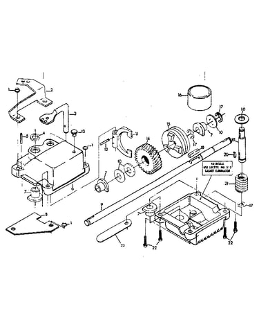 Gear case assembly 88387