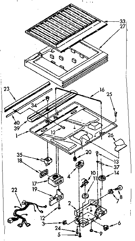 Compartment separator parts
