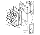 Kenmore 1068770661 refrigerator door parts diagram
