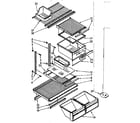 Kenmore 1068770611 shelf parts diagram