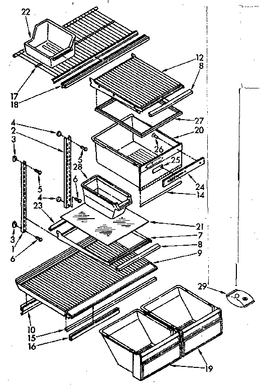 Shelf parts