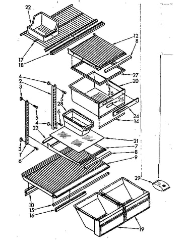 Shelf parts
