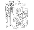 Kenmore 1068778496 cabinet parts diagram