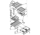 Kenmore 1068778456 shelf parts diagram