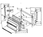 Kenmore 1068778496 freezer door parts diagram