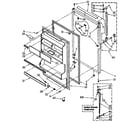Kenmore 1068778436 refrigerator door parts diagram