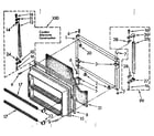 Kenmore 1068790370 freezer door parts diagram
