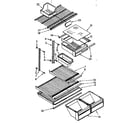 Kenmore 1068790370 shelf parts diagram