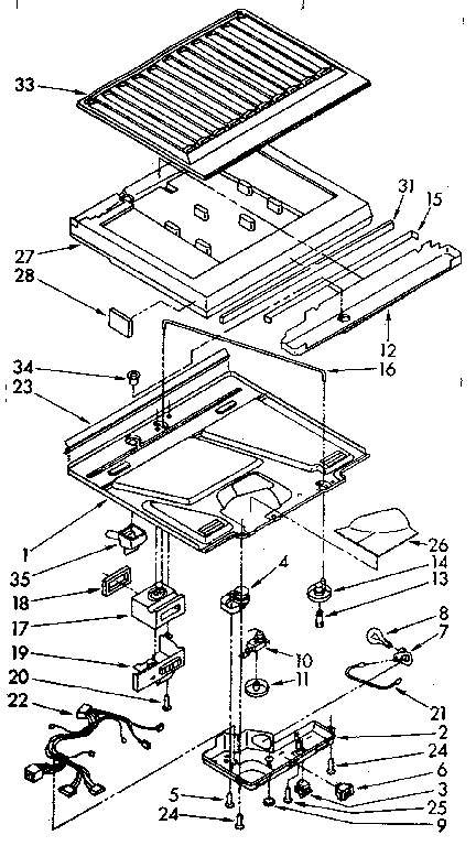 Compartment separator parts