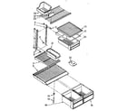 Kenmore 1068788451 shelf parts diagram