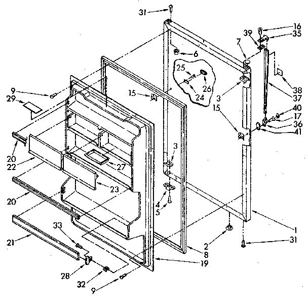Refrigerator door parts
