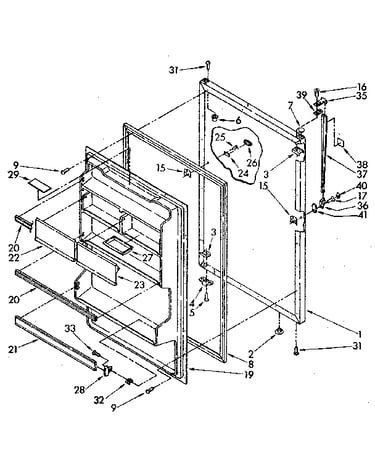 Refrigerator door parts