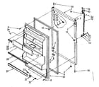 Kenmore 1068678233 refrigerator door parts diagram