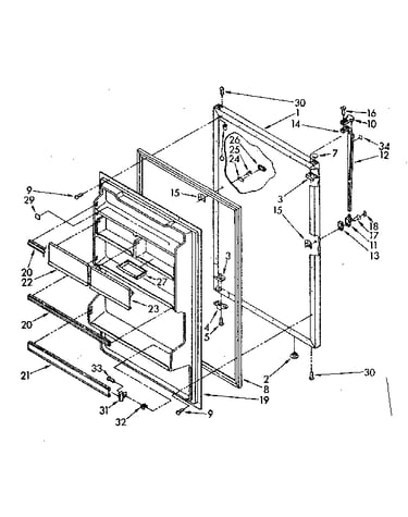 Refrigerator door parts