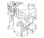Kenmore 1068688401 cabinet parts diagram