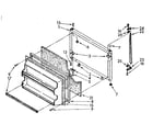 Kenmore 1068688401 freezer door parts diagram