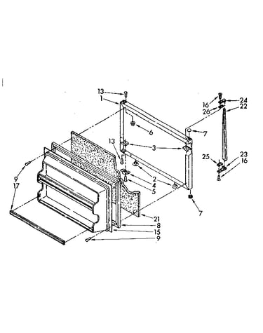 Freezer door parts