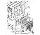 Kenmore 1068761491 cabinet parts diagram