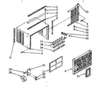 Kenmore 1068760501 cabinet parts diagram