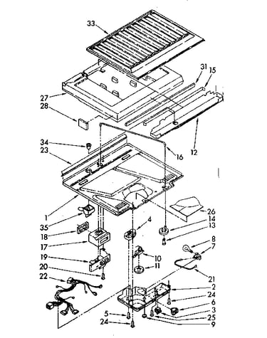 Compartment separator and control parts