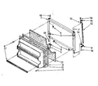 Kenmore 1068778281 freezer door parts diagram
