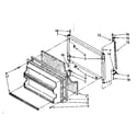 Kenmore 1068778241 freezer door parts diagram