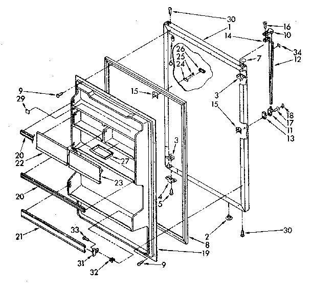 REFRIGERATOR DOOR PARTS