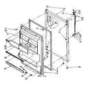 Kenmore 1068778241 refrigerator door parts diagram
