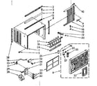 Kenmore 1068760691 cabinet parts diagram