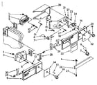 Kenmore 1068572883 air flow and control parts diagram