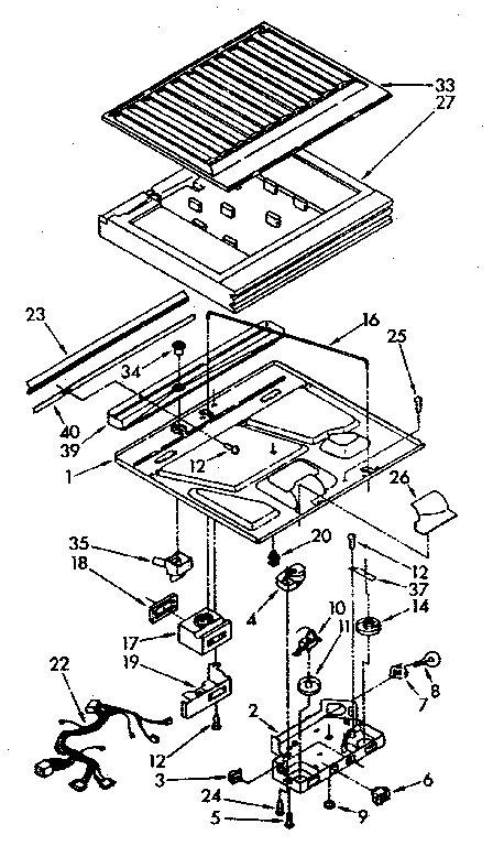 Compartment separator parts