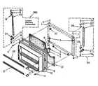 Kenmore 1068690380 freezer door parts diagram