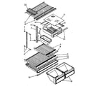 Kenmore 1068690370 shelf parts diagram